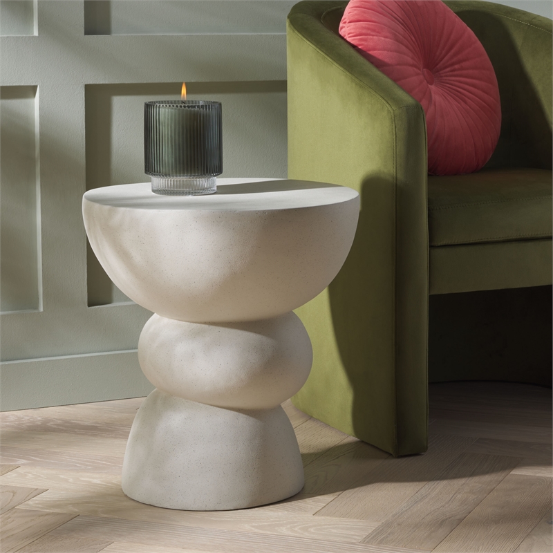 Safavieh Erwin Accent Table in White