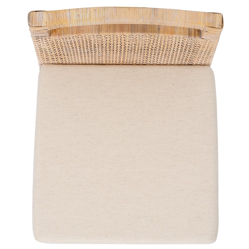 Safavieh Darin  Solid Wood and Cotton  Counter Stool in Natural / White