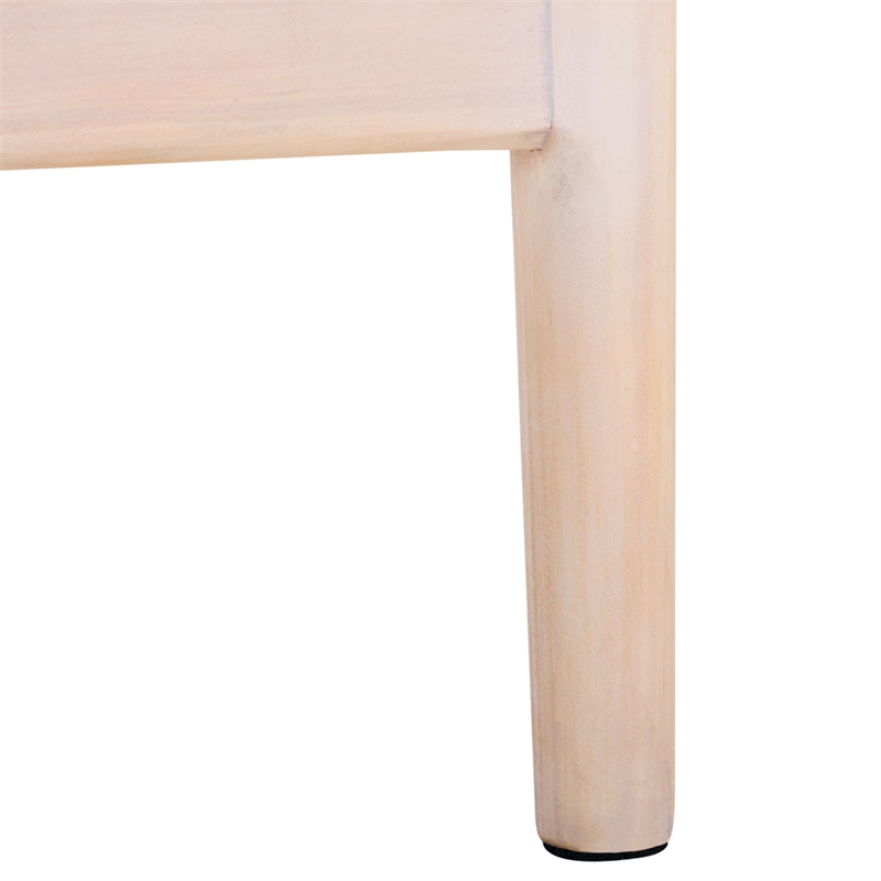 Safavieh Darin  Solid Wood and Cotton  Counter Stool in Natural / White