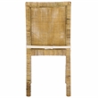 Safavieh Tojo Cane Wood and Rattan Dining Chair in White / Gray