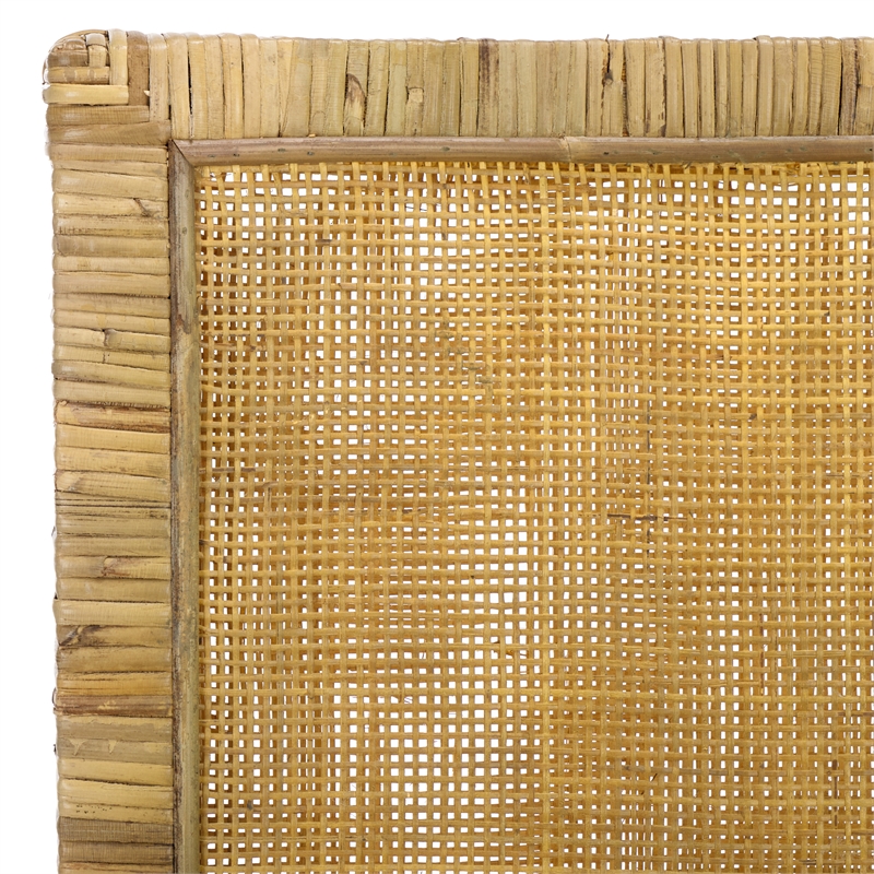 Safavieh Tojo Cane Wood and Rattan Dining Chair in White / Gray