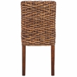 Safavieh Grove Wood and Rattan Side Chair in Brown