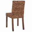 Safavieh Grove Wood and Rattan Side Chair in Brown