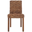 Safavieh Grove Wood and Rattan Side Chair in Brown