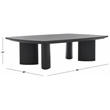 Safavieh Barnard Wood  Coffee Table in Black