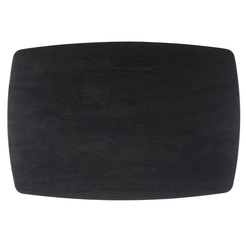 safavieh barnard wood  coffee table in black