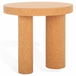 Safavieh Gilligan 3 Leg Accent Table in Cork