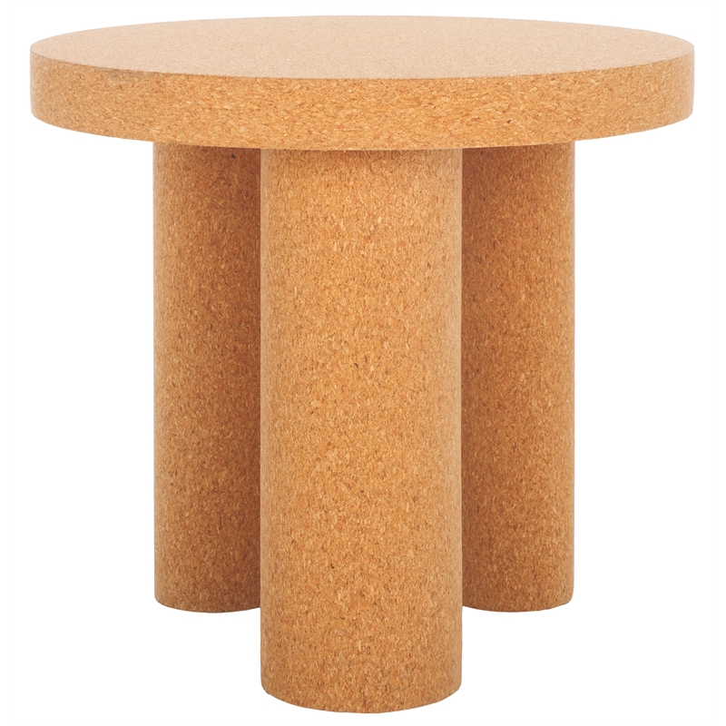 Safavieh Gilligan 3 Leg Accent Table in Cork
