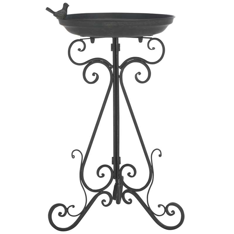 Safavieh Ashlan  Iron Bird Baths in Black
