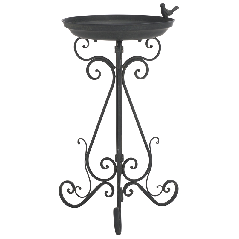 Safavieh Ashlan  Iron Bird Baths in Black