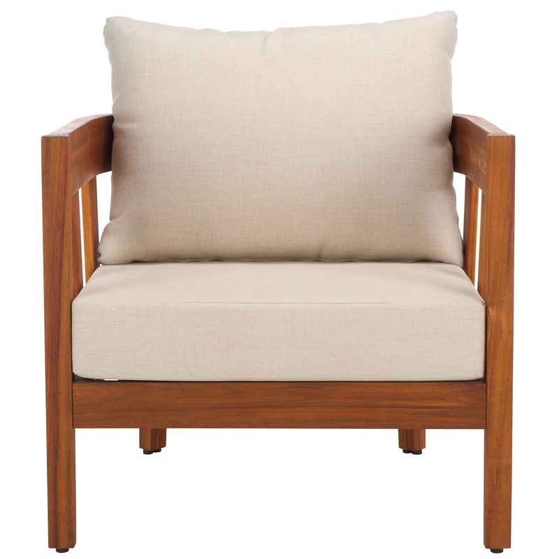 Safavieh Owen Polyester Chairs  in Natural / Taupe