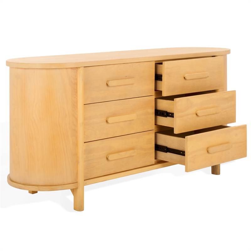 Safavieh Darrynn Pine Wood Dresser in Natural
