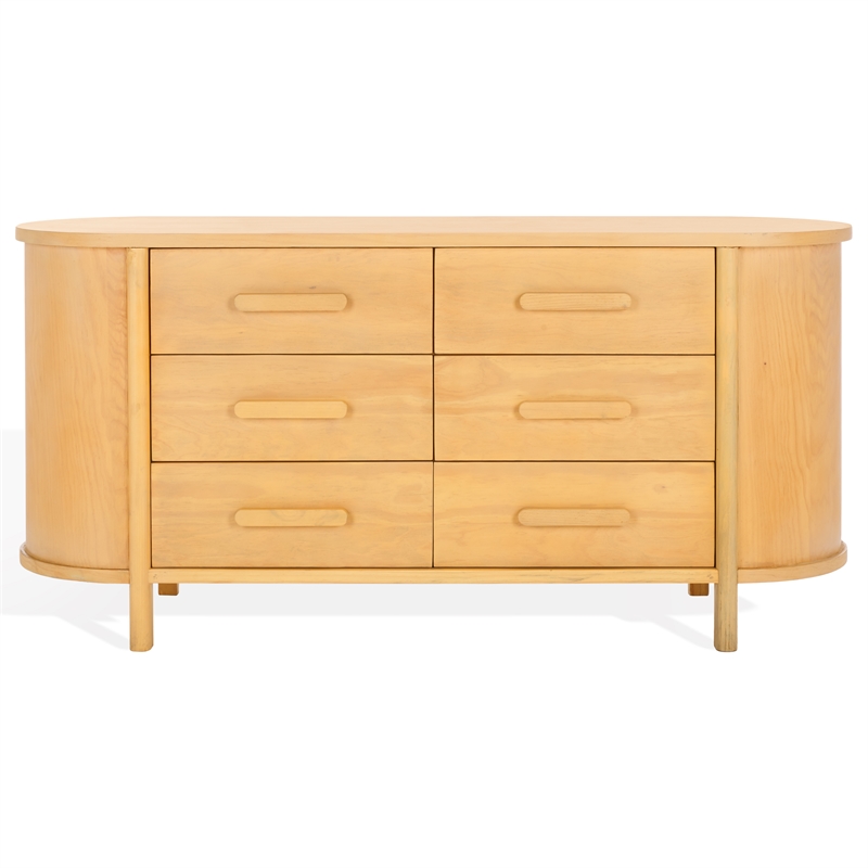 Safavieh Darrynn Pine Wood Dresser in Natural