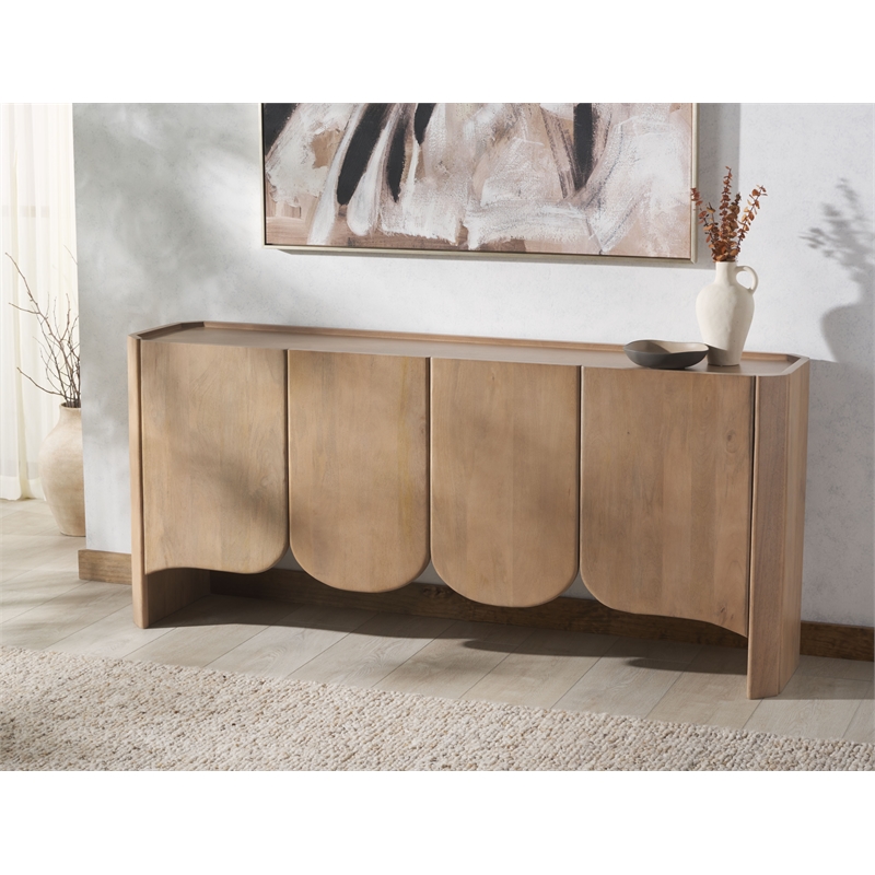 safavieh howie wood sideboard in natural