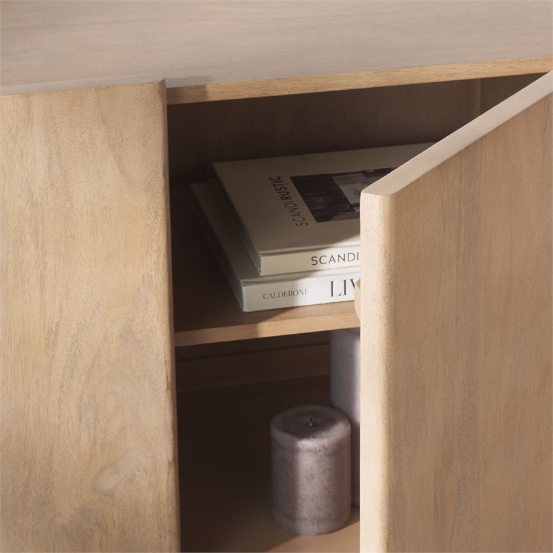 safavieh howie wood sideboard in natural