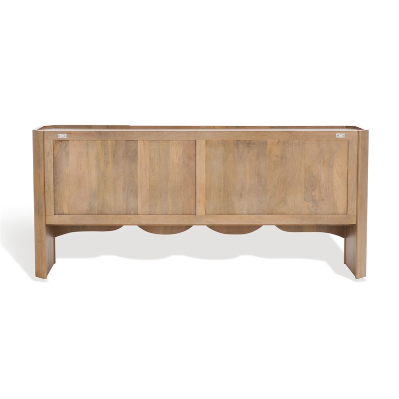 safavieh howie wood sideboard in natural