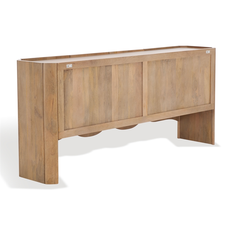 safavieh howie wood sideboard in natural