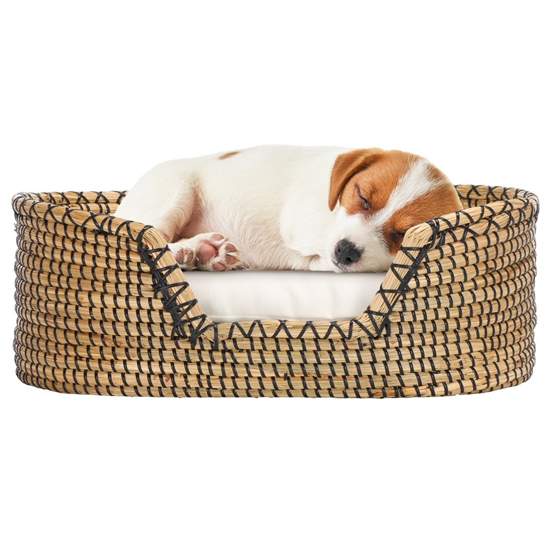 Safavieh Sarge Seagrass and Cotton  Pet Accessories in Beige / Natural