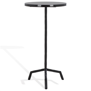 Safavieh Fabrianna Iron Drink Table in Black / Black