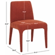 Safavieh Derrick  Birch and Steel  Dining Chair in Rust