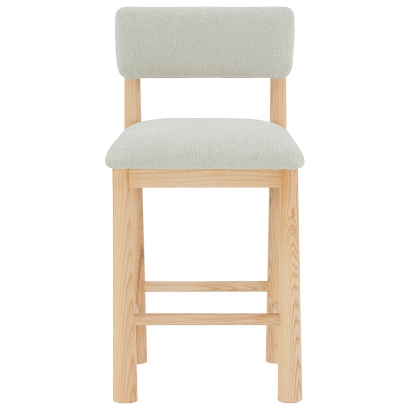 Safavieh Wrenley Wood Counterstool in Taupe / Natural