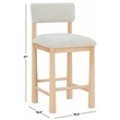 Safavieh Wrenley Wood Counterstool in Taupe / Natural