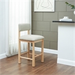 Safavieh Wrenley Wood Counterstool in Taupe / Natural
