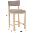 Safavieh Wrenley Wood Counterstool in Light Brown / Natural