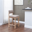 Safavieh Wrenley Wood Counterstool in Light Brown / Natural
