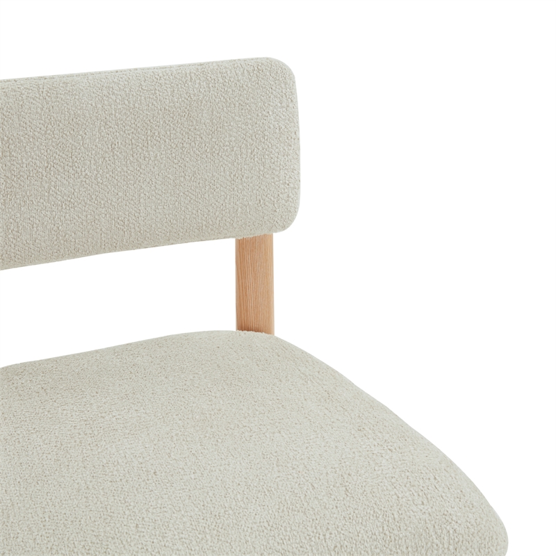 Safavieh Wrenley Wood Barstool in Taupe / Natural