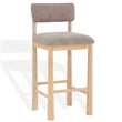 Safavieh Wrenley Wood Barstool in Light Brown / Natural