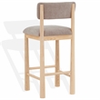 Safavieh Wrenley Wood Barstool in Light Brown / Natural