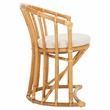 Safavieh Bates Rattan and Cotton Accent Chair in White / Natural