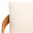Safavieh Demarco Rattan and Linen  Accent Chair in Natural / White