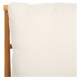Safavieh Fernson Rattan and Linen Accent Chair in Natural / White