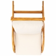 Safavieh Fernson Rattan and Linen Accent Chair in Natural / White