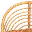 Safavieh Ivybelle Rattan and Linen Accent Chair in Natural / White