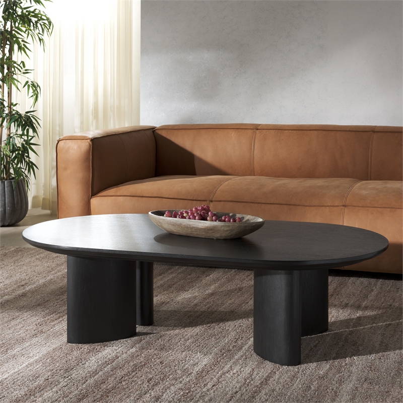Safavieh Barnard Wood Coffee Table in Black
