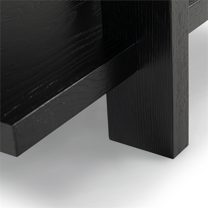 Safavieh Quigley Oak Accent Table in Black