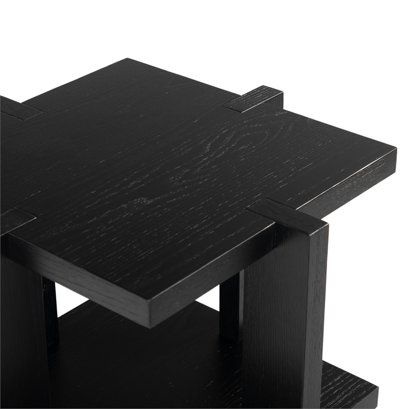 Safavieh Quigley Oak Accent Table in Black