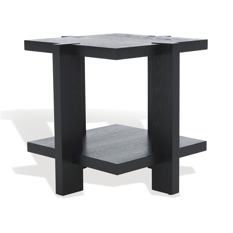 Safavieh Quigley Oak Accent Table in Black