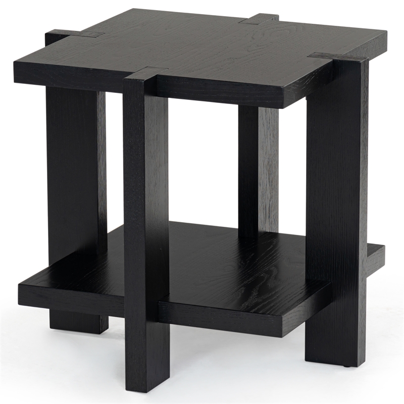 Safavieh Quigley Oak Accent Table in Black