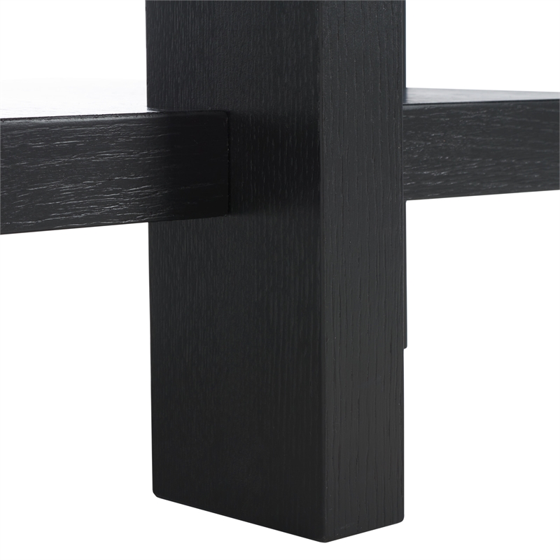 Safavieh Quigley Oak Accent Table in Black