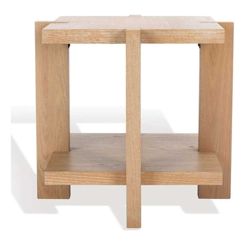Safavieh Quigley Oak  Accent Table in Gray