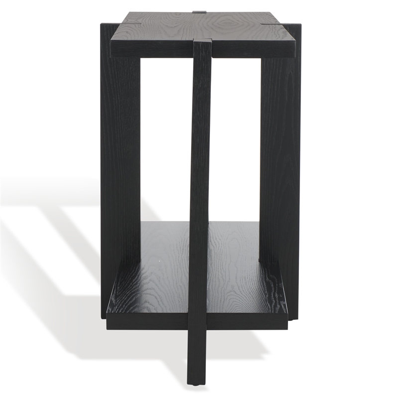 Safavieh Quigley Oak Console Table in Black