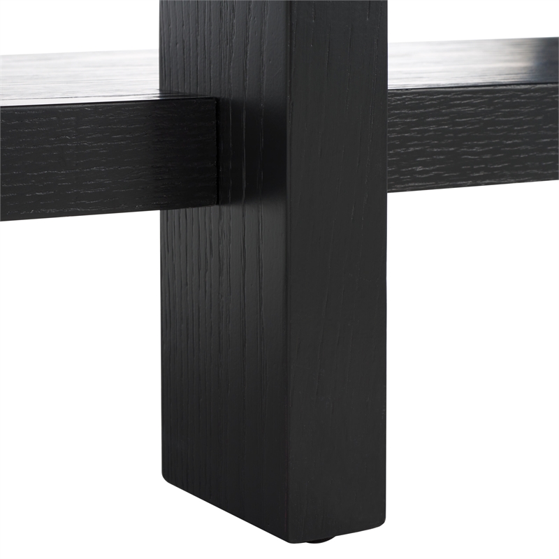 Safavieh Quigley Oak Console Table in Black