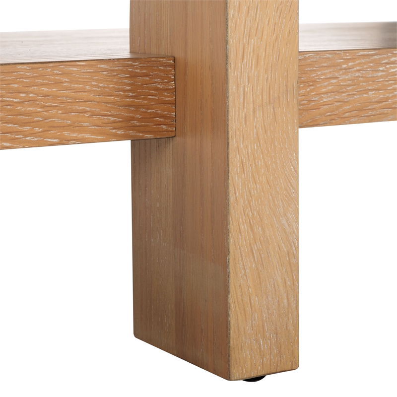 Safavieh Quigley Oak Console Table in Gray