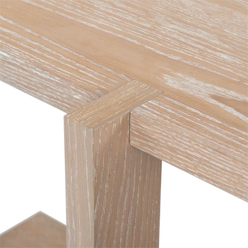 Safavieh Quigley Oak Console Table in Gray