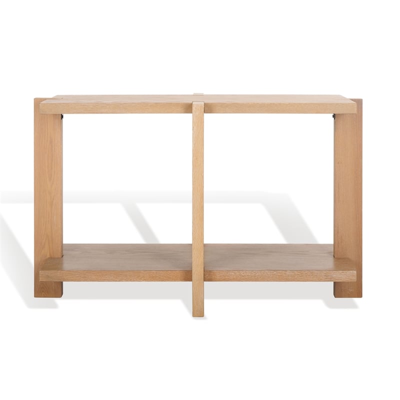 Safavieh Quigley Oak Console Table in Gray