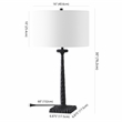 Safavieh Roxalina  Iron Base Lighting in Black / White